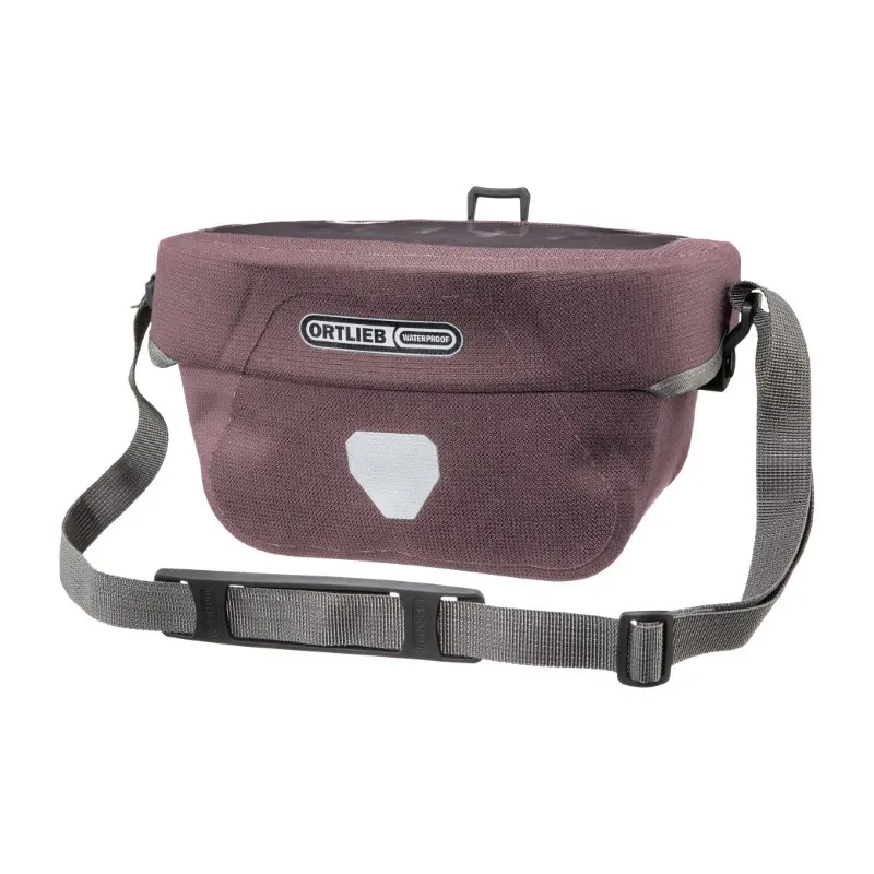 Ortlieb Ultimate Six Urban 5L Handlebar Bag in Ash Rose Pink-3